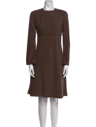 Giorgio Armani Crew Neck Knee-Length Dress