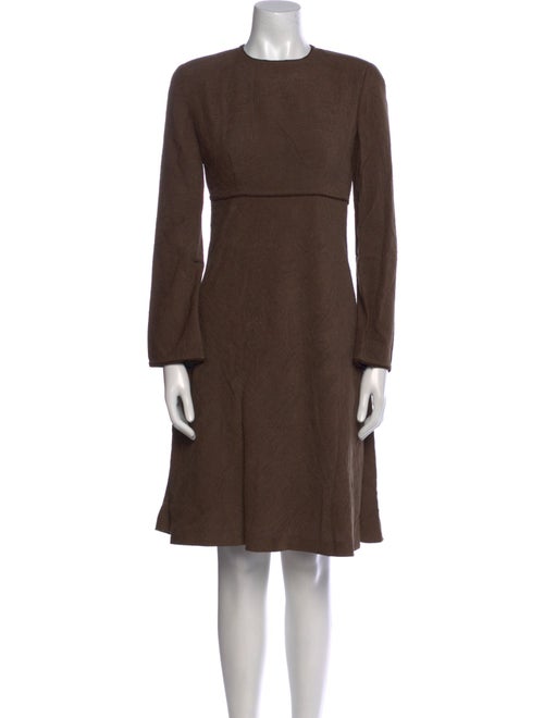 Giorgio Armani Crew Neck Knee-Length Dress