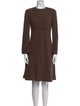 Giorgio Armani Crew Neck Knee-Length Dress