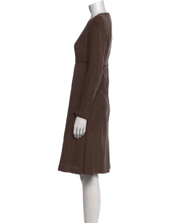 Giorgio Armani Crew Neck Knee-Length Dress