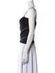 Giorgio Armani V-Neck Sleeveless Crop Top