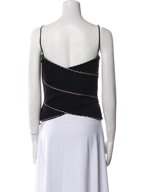 Giorgio Armani V-Neck Sleeveless Crop Top