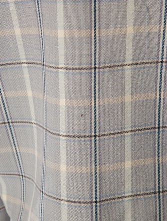 Giorgio Armani Wool Plaid Print Evening Jacket