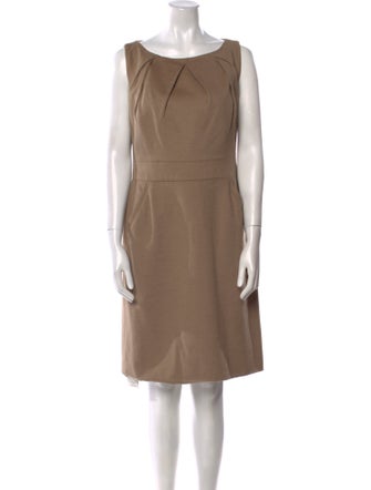 Giorgio Armani Virgin Wool Knee-Length Dress