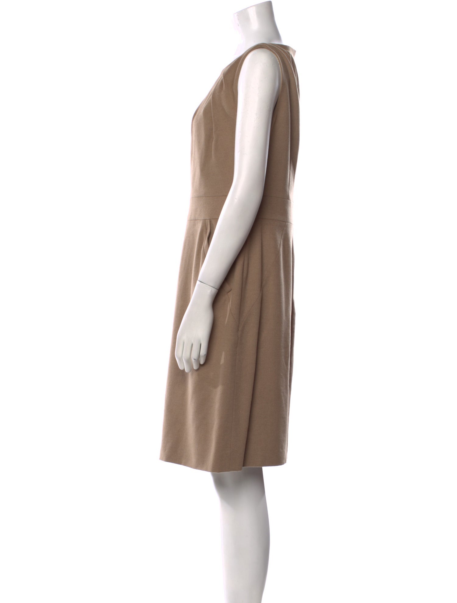 Giorgio Armani Virgin Wool Knee-Length Dress
