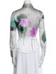 Giorgio Armani Silk Printed Button-Up Top