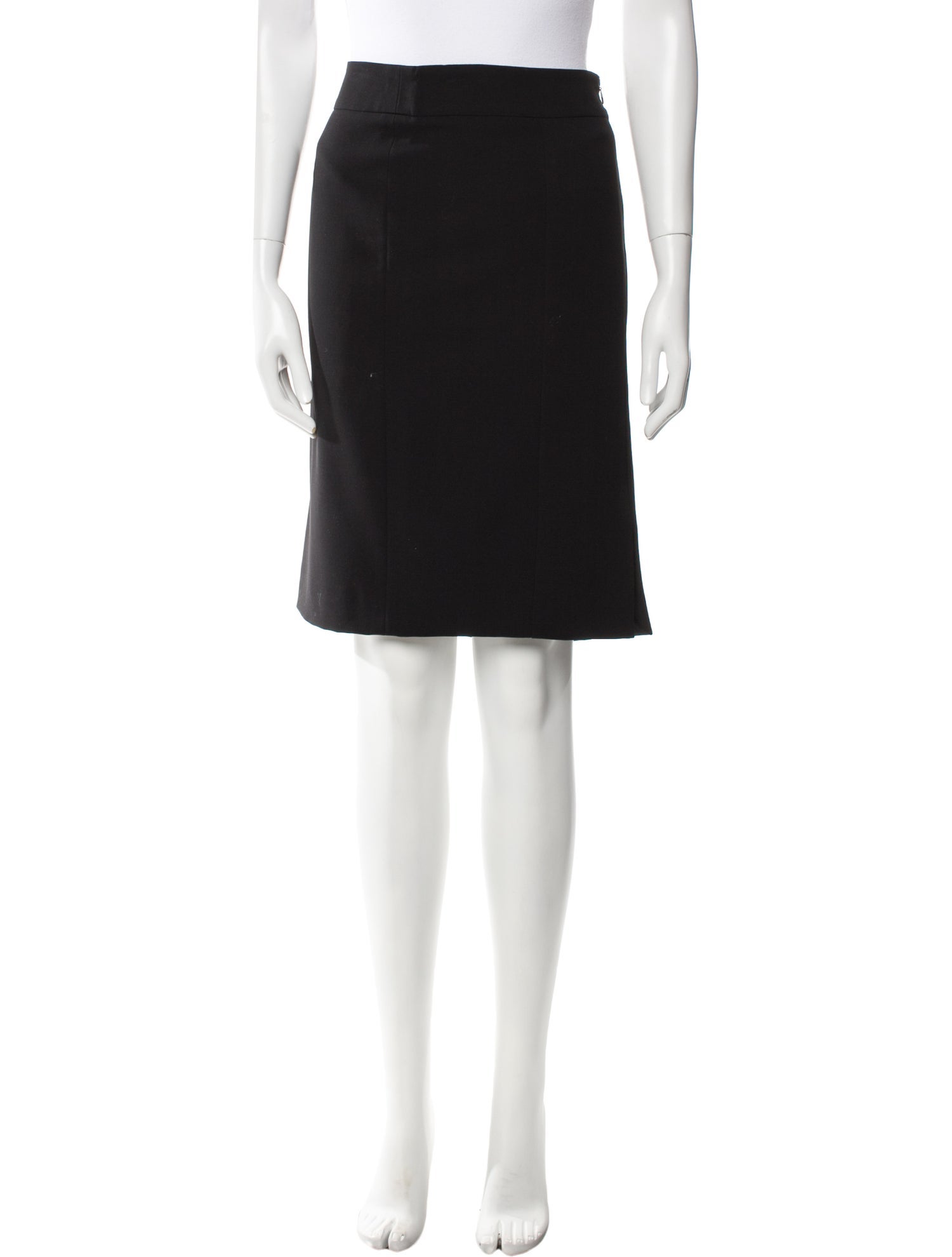 Giorgio Armani Pleated Accents Midi Length Skirt