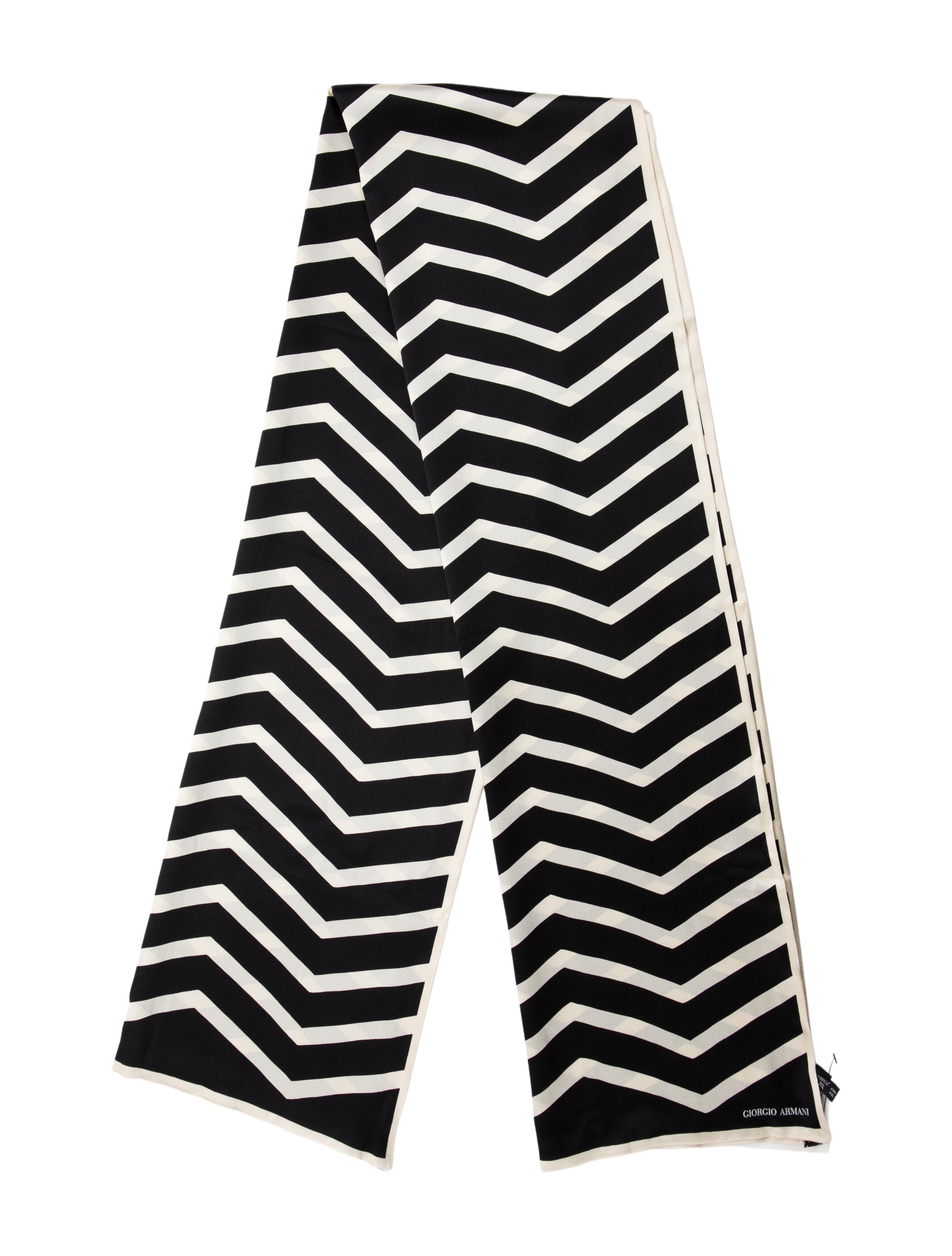 Giorgio Armani Cashmere Striped Scarf