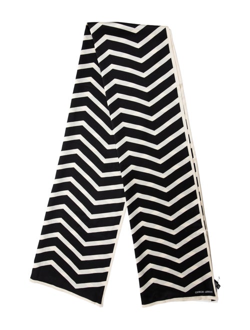 Giorgio Armani Cashmere Striped Scarf