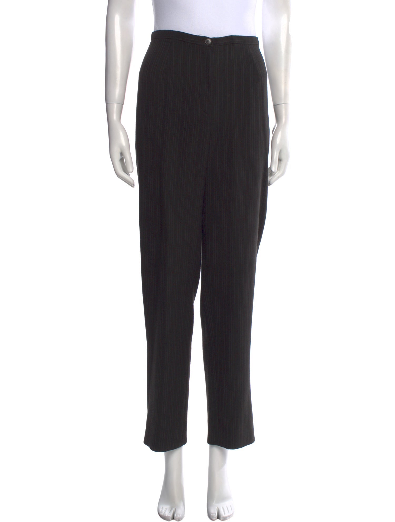 Giorgio Armani Virgin Wool Straight Leg Pants