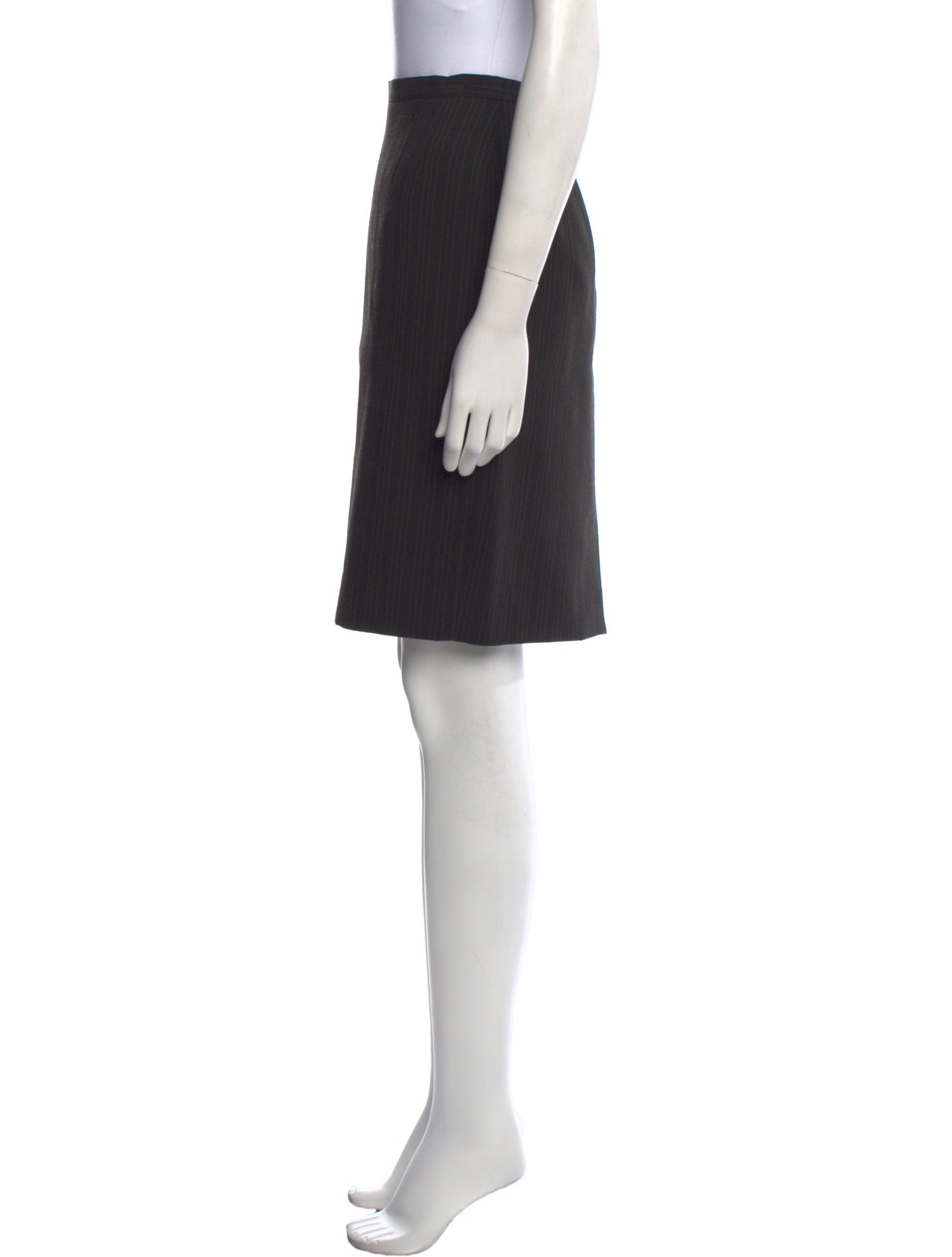 Giorgio Armani Virgin Wool Knee-Length Skirt