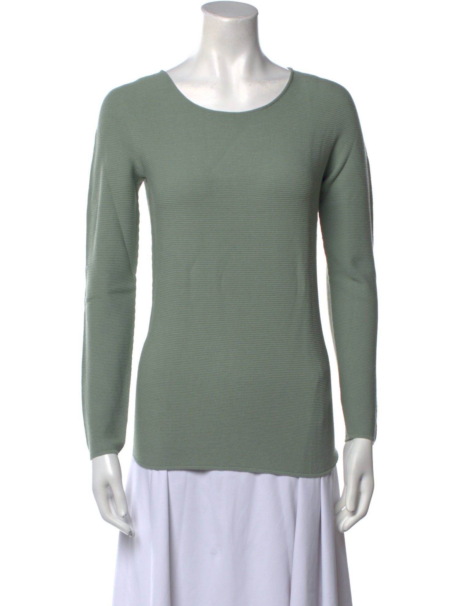 Giorgio Armani Scoop Neck Long Sleeve Top w/ Tags