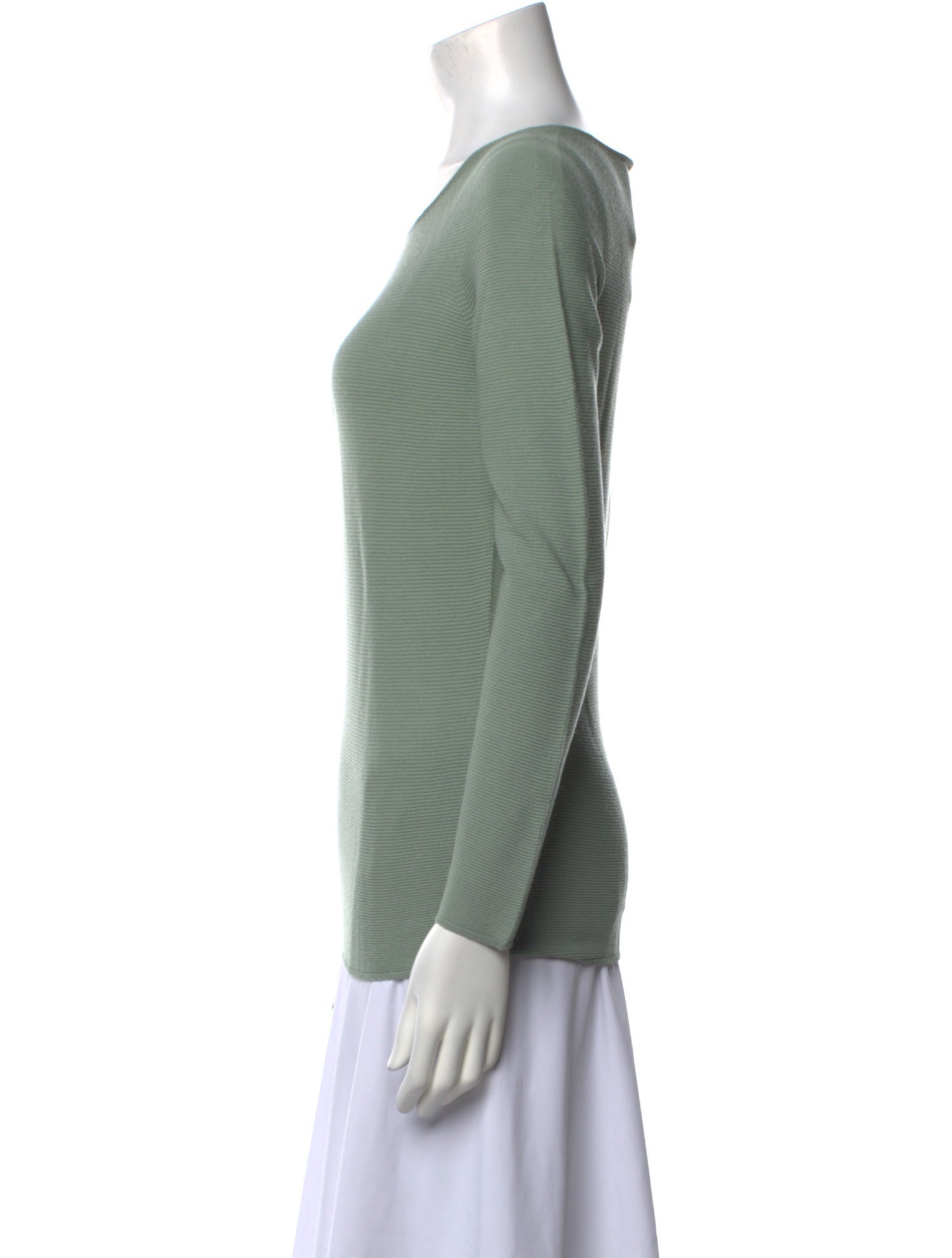 Giorgio Armani Scoop Neck Long Sleeve Top w/ Tags