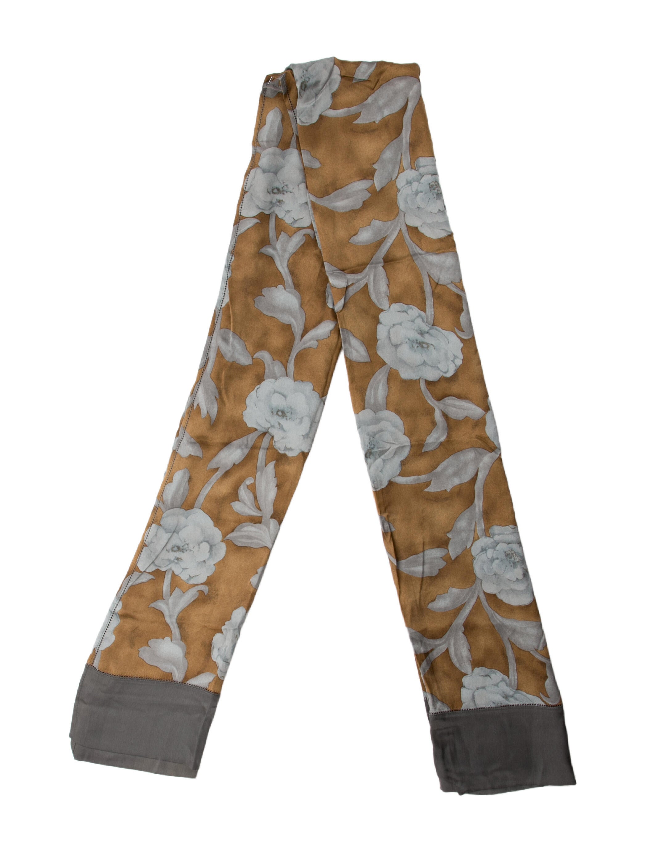 Giorgio Armani Silk Floral Print Scarf