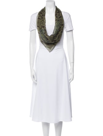 Giorgio Armani Silk Paisley Print Scarf