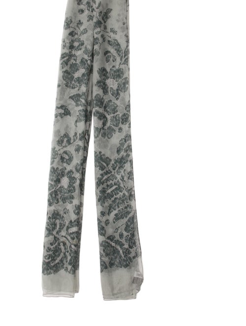 Giorgio Armani Silk Floral Print Scarf