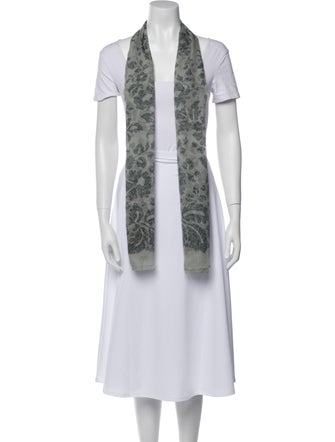 Giorgio Armani Silk Floral Print Scarf