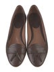Giorgio Armani Horsebit Accent Leather Flats