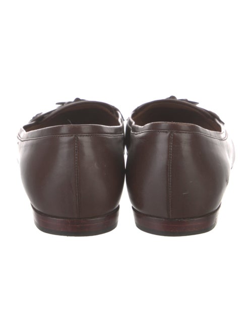 Giorgio Armani Horsebit Accent Leather Flats