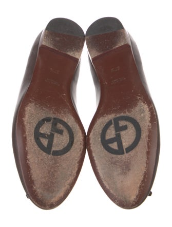 Giorgio Armani Horsebit Accent Leather Flats