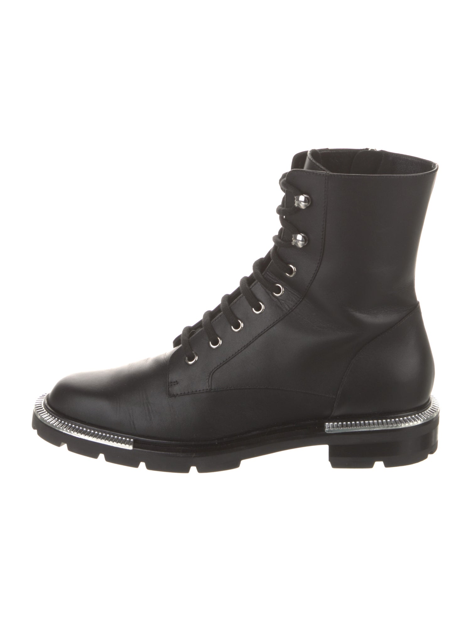 Giorgio Armani Leather Combat Boots