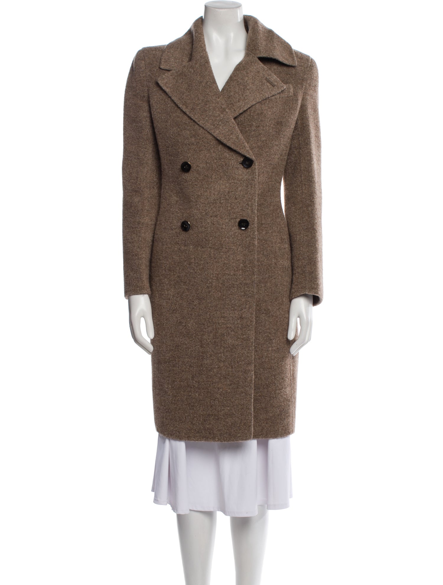 Giorgio Armani Llama Peacoat w/ Tags