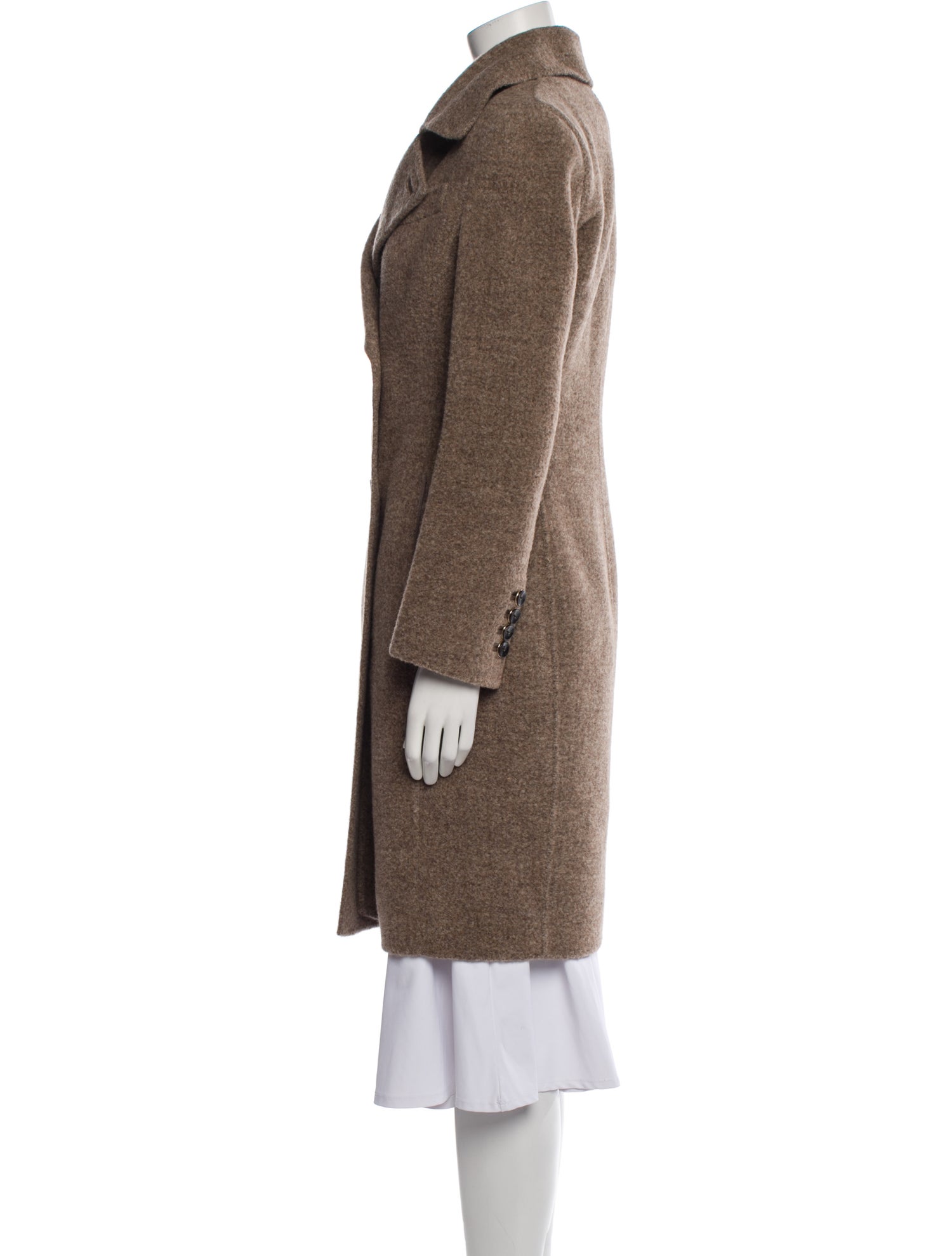 Giorgio Armani Llama Peacoat w/ Tags