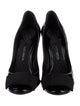 Giorgio Armani Patent Leather Bow Accents Pumps