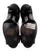 Giorgio Armani Patent Leather Bow Accents Pumps