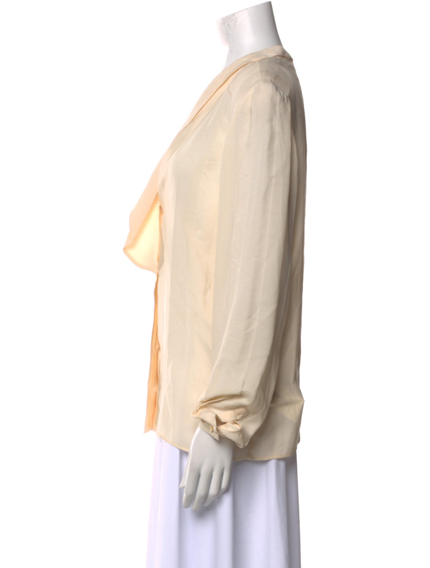 Giorgio Armani Silk Long Sleeve Blouse