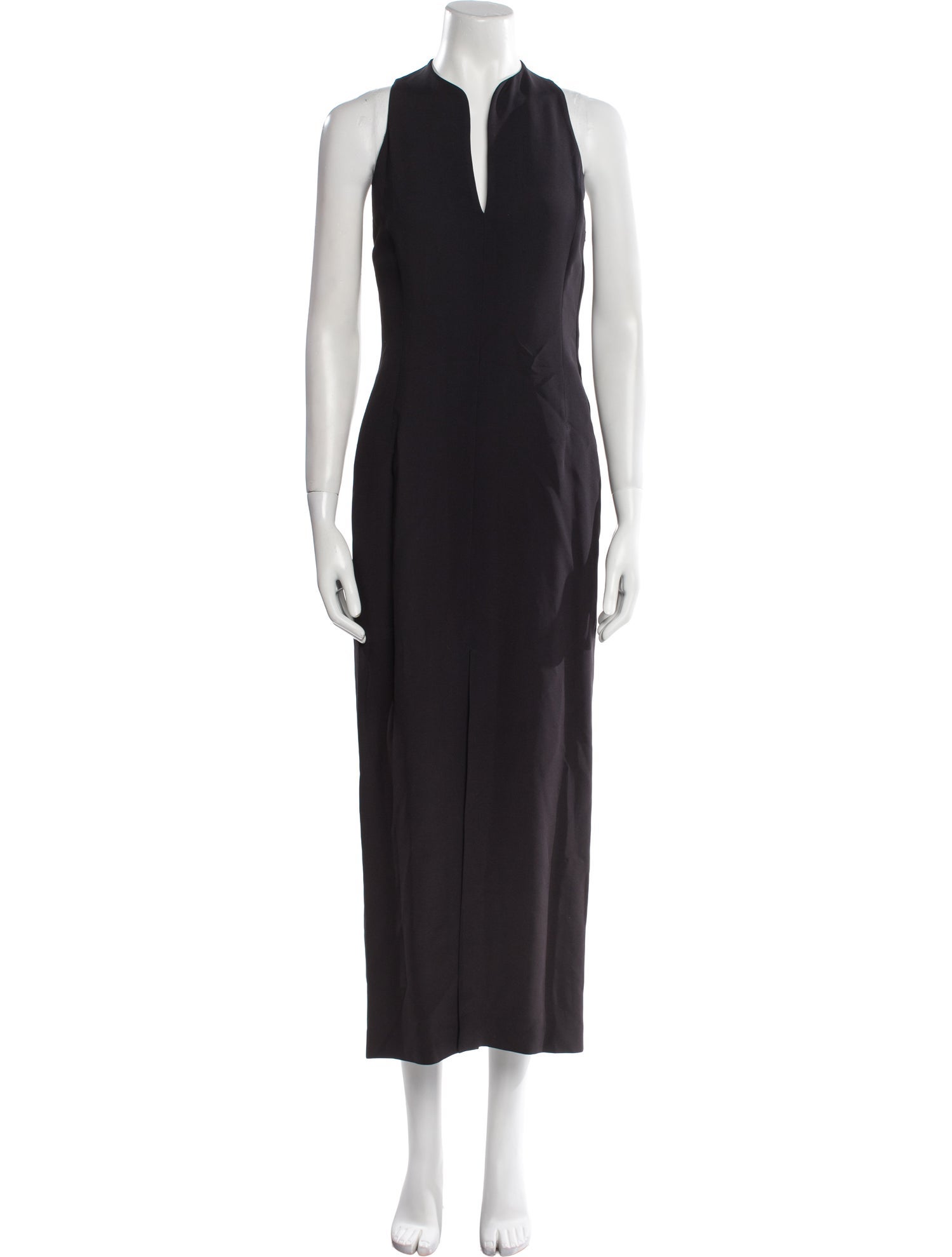 Giorgio Armani V-Neck Long Dress