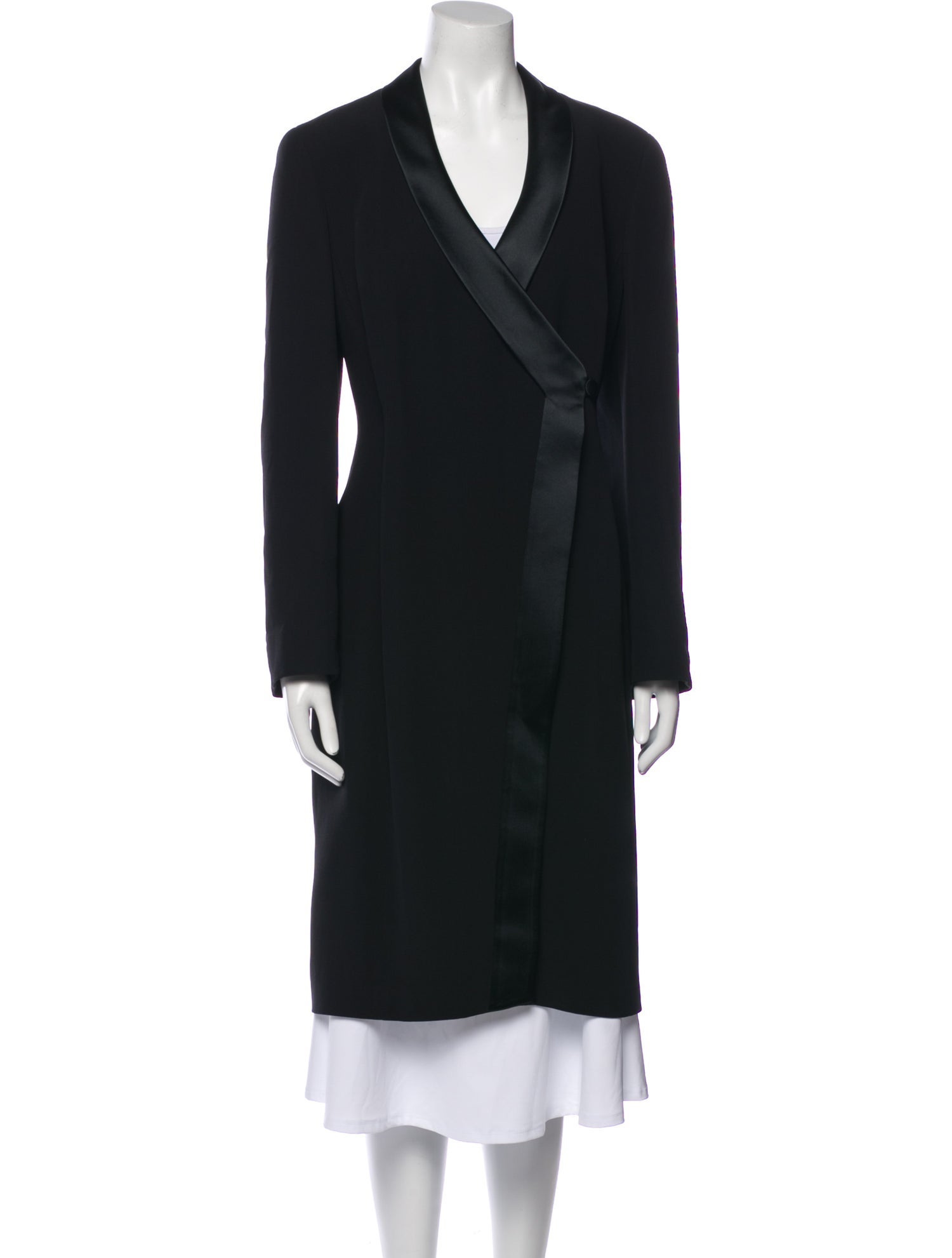 Giorgio Armani Silk Knee-Length Dress