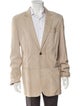 Giorgio Armani Lambskin Striped Blazer