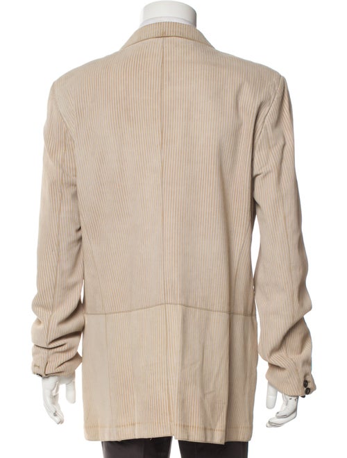 Giorgio Armani Lambskin Striped Blazer