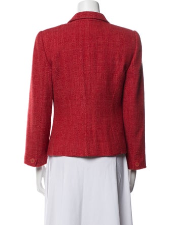 Giorgio Armani Cashmere Tweed Pattern Blazer