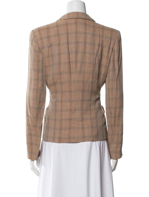 Giorgio Armani Plaid Print Blazer