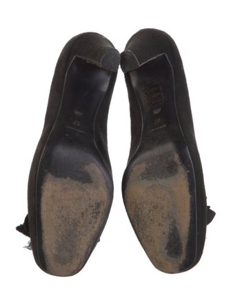 Giorgio Armani Suede Crystal Embellishments Pumps