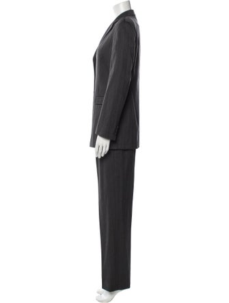 Giorgio Armani Wool Grosgrain Trim Pantsuit