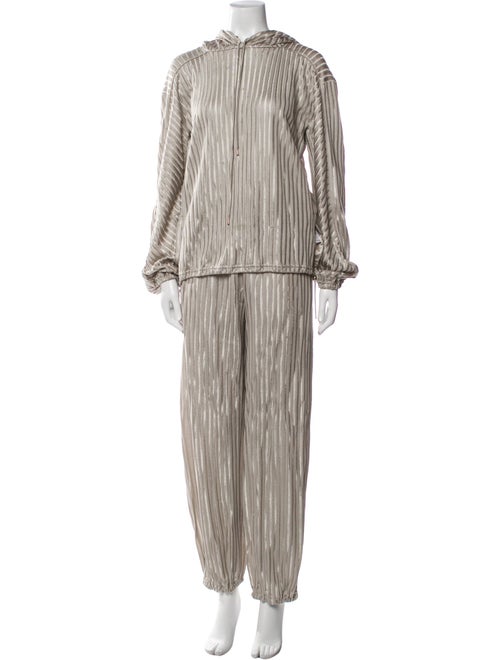 Giorgio Armani Striped Keyhole Accent Pantsuit
