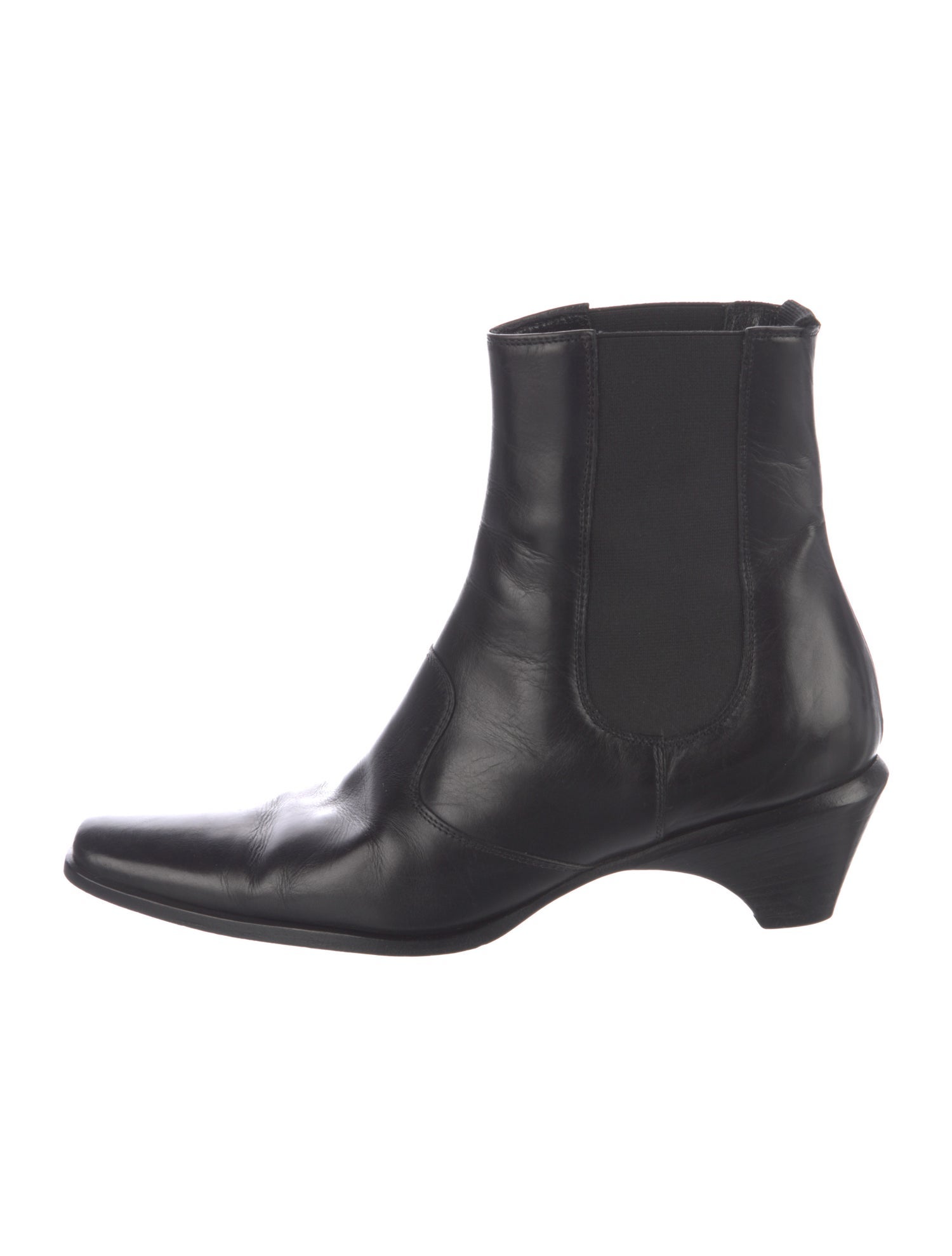 Giorgio Armani Leather Chelsea Boots
