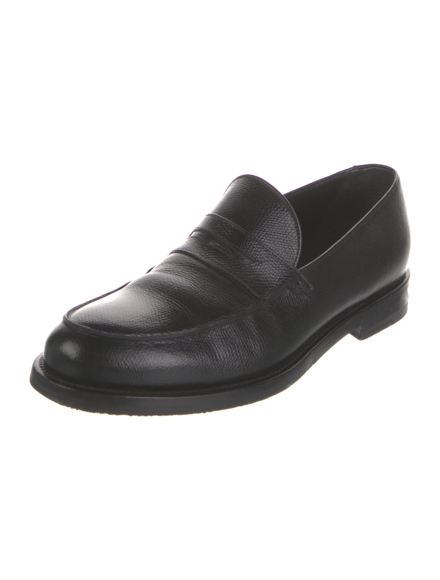 Giorgio Armani Leather Dress Loafers