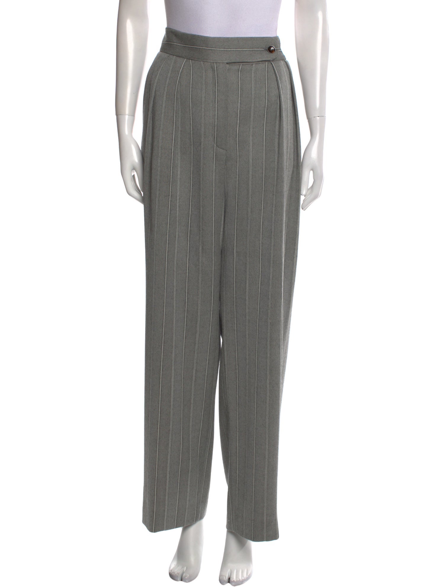 Giorgio Armani Striped Wide Leg Pants