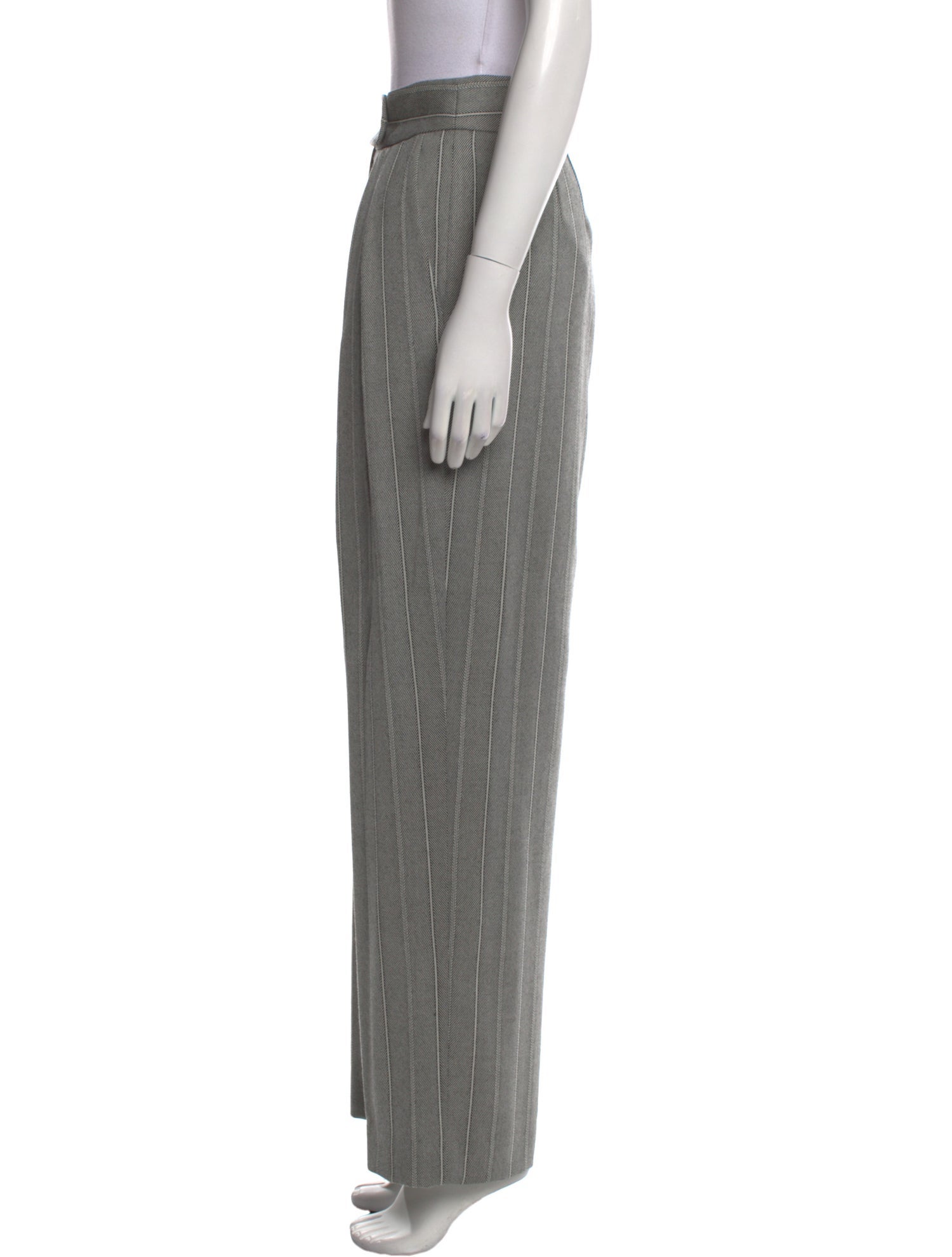 Giorgio Armani Striped Wide Leg Pants