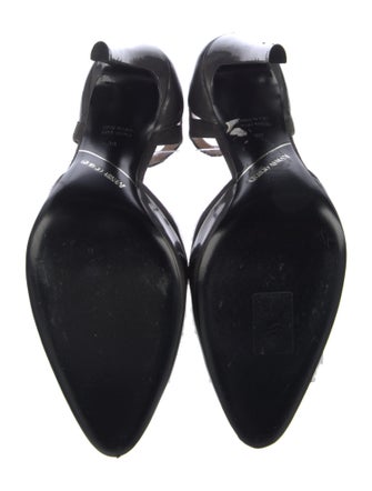 Giorgio Armani Leather T-Strap Pumps