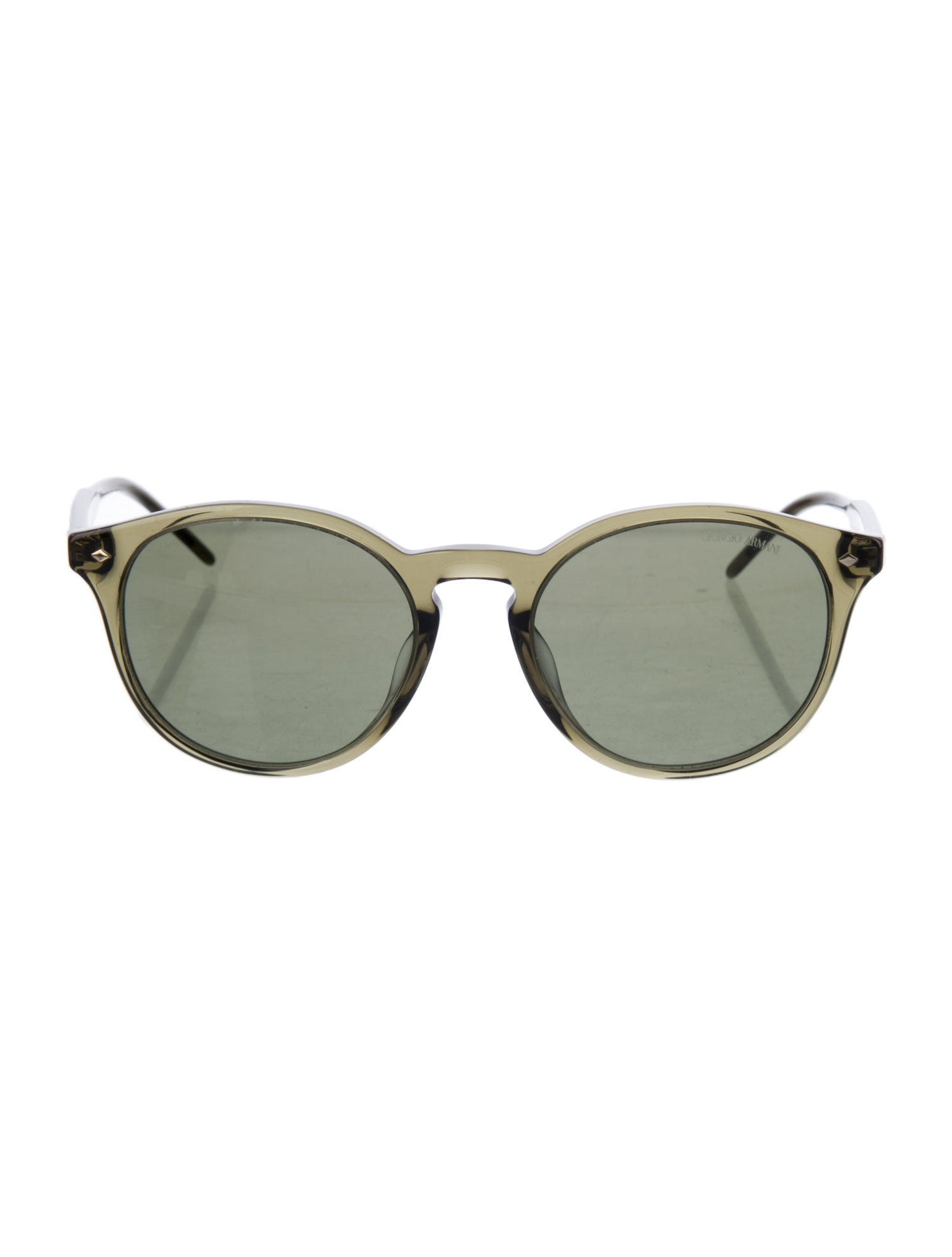 Giorgio Armani Round Mirrored Sunglasses