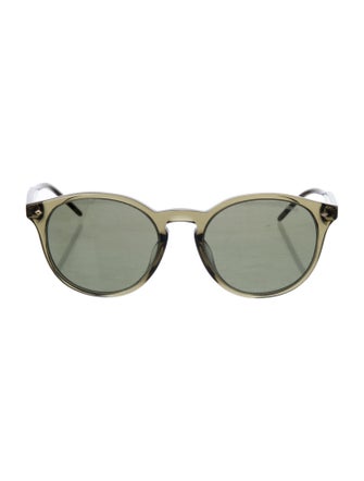 Giorgio Armani Round Mirrored Sunglasses