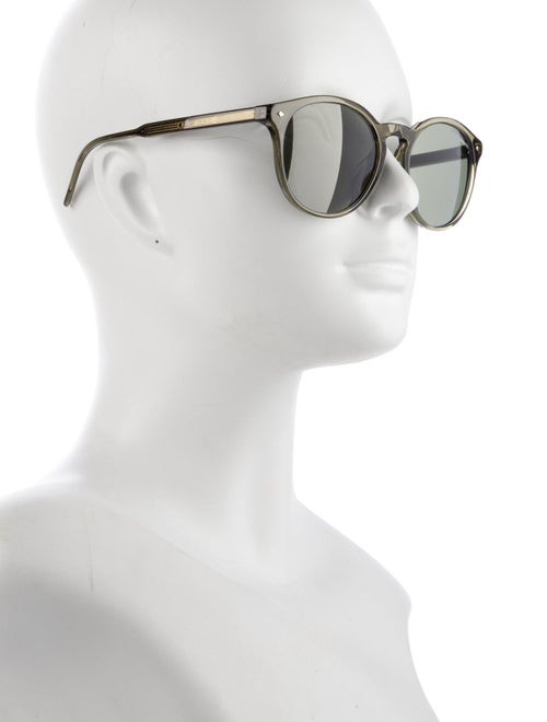 Giorgio Armani Round Mirrored Sunglasses