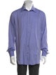 Giorgio Armani Striped Long Sleeve Dress Shirt