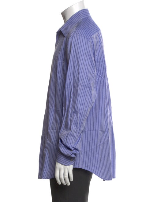 Giorgio Armani Striped Long Sleeve Dress Shirt