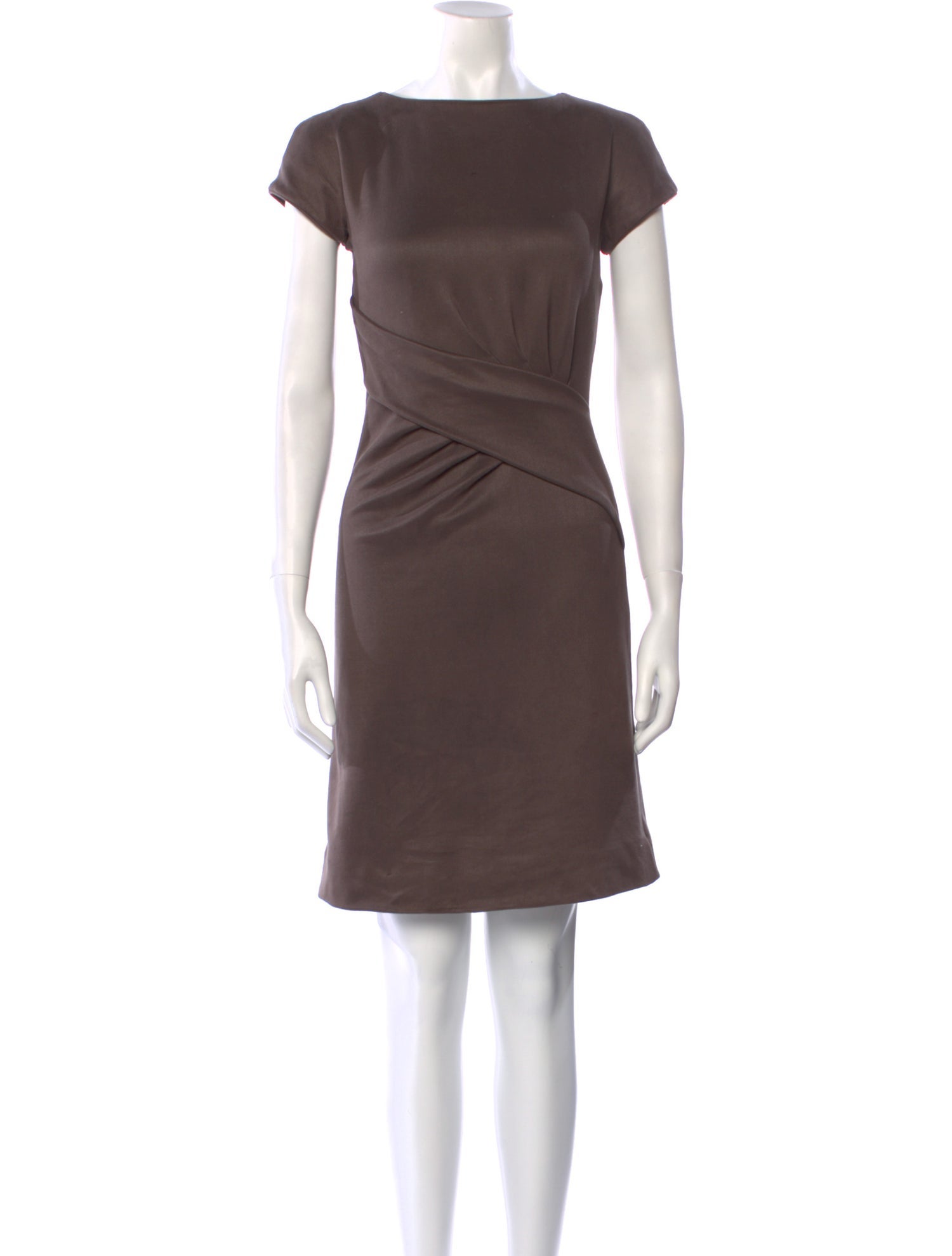 Giorgio Armani Bateau Neckline Mini Dress